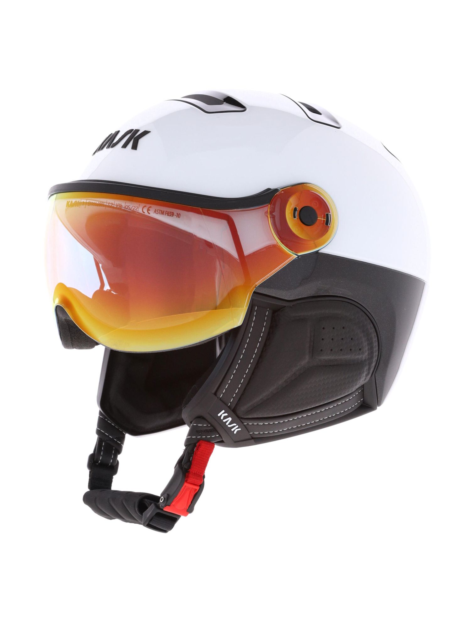 Kask Piuma R Montecarlo Ski Helmet With Visor Unisex White White