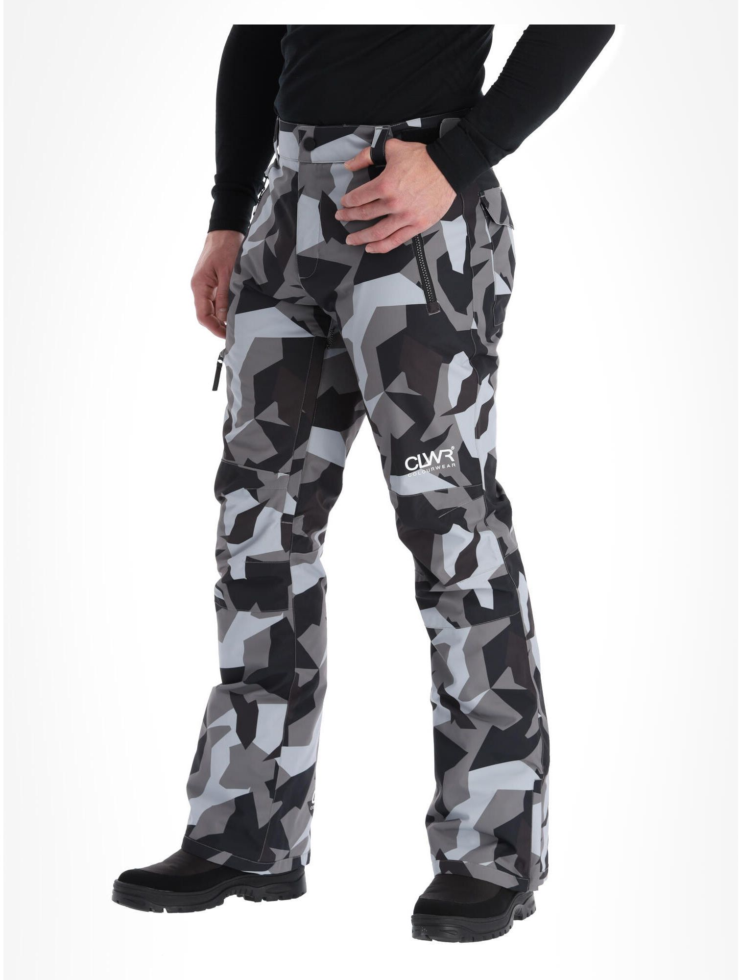 ColourWear, Sharp ski pants men Camo Grey grey | SkiWebShop