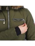 Thumbnail Almgwand, Stongerhohe ski jacket women olive green, grey 