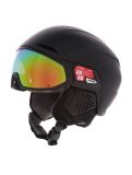 Thumbnail Alpina, Alto Q-Lite ski helmet with visor unisex Black Matt (Gold Mirror) black 