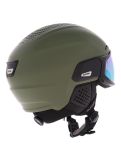 Thumbnail Alpina, Alto Q-Lite ski helmet with visor unisex Olive Matt green 