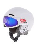 Thumbnail Alpina, Alto Q-Lite ski helmet with visor unisex White Matt (Blue Revo Mirror) white 