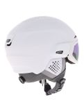 Thumbnail Alpina, Alto Q-Lite ski helmet with visor unisex White Matt (Blue Revo Mirror) white 