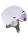 Thumbnail Alpina, Alto Q-Lite ski helmet with visor unisex White Matt (Blue Revo Mirror) white 