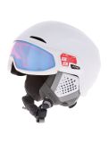 Thumbnail Alpina, Alto QV ski helmet with visor unisex White Matt (Ice Blue) white 