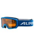 Thumbnail Alpina, Scarabeo Jr. goggles kids Light Blue Matt blue 