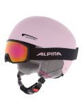 Thumbnail Alpina, Zupo Set (+Scarabeo Jr.) ski helmet kids Light Rose Matt black, pink 