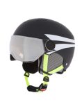 Thumbnail Alpina, Zupo Visor Q-Lite ski helmet with visor kids Charcoal-Neon Matt grey 