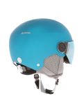 Thumbnail Alpina, Zupo Visor Q Lite ski helmet with visor kids matt turquoise blue 