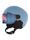 Thumbnail Alpina, Zupo Visor Q-Lite ski helmet with visor kids Smoke Blue Matt blue 