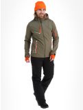 Thumbnail Aulp, Nevim softshell ski jacket men Kaki green 