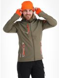 Thumbnail Aulp, Nevim softshell ski jacket men Kaki green 