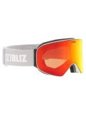 Thumbnail Bliz, Flow goggles unisex Matte Light Grey - Brown w Red Multi grey 