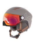 Thumbnail Bollé, Eco V-Atmos ski helmet with visor unisex Oatmeal Matte - Photochromic Blue beige 