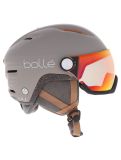 Thumbnail Bollé, Eco V-Atmos ski helmet with visor unisex Oatmeal Matte - Photochromic Blue beige 