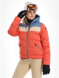 Thumbnail Brunotti, Niagona ski jacket women Burnt Sienna beige, blue, red 