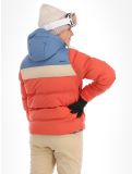 Thumbnail Brunotti, Niagona ski jacket women Burnt Sienna beige, blue, red 