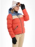 Thumbnail Brunotti, Niagona ski jacket women Burnt Sienna beige, blue, red 