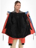 Thumbnail Brunotti, Niagona ski jacket women Burnt Sienna beige, blue, red 