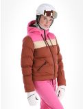 Thumbnail Brunotti, Niagona ski jacket women Mahoganny brown, pink 