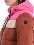 Thumbnail Brunotti, Niagona ski jacket women Mahoganny brown, pink 