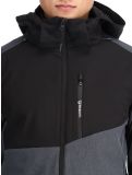 Thumbnail Brunotti, Twinstroke softshell ski jacket men Dark Grey Melee grey 