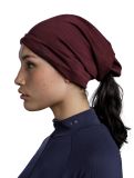 Thumbnail Buff, Merino Lightweight scarf unisex Solid Garnet red 