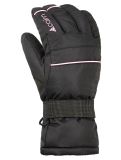 Thumbnail Cairn, Ceres J ski gloves kids Black Powder black, pink 