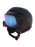 Thumbnail Cairn, Helios Leather Evolight NXT ski helmet with visor unisex Blue Graphite blue 