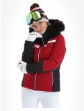 Thumbnail CMP, 33W0296F ski jacket women Anemone black, purple 