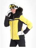 Thumbnail CMP, 33W0296F ski jacket women Winter Sun black, yellow 