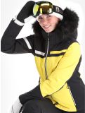 Thumbnail CMP, 33W0296F ski jacket women Winter Sun black, yellow 