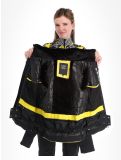 Thumbnail CMP, 33W0296F ski jacket women Winter Sun black, yellow 