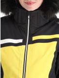 Thumbnail CMP, 33W0296F ski jacket women Winter Sun black, yellow 