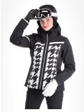 Thumbnail CMP, 33W0306 ski jacket women Black White black, white 