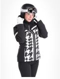 Thumbnail CMP, 33W0306 ski jacket women Black White black, white 