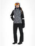 Thumbnail CMP, 33W0686 ski jacket women Black White black, white 