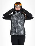 Thumbnail CMP, 33W0686 ski jacket women Black White black, white 