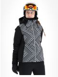 Thumbnail CMP, 33W0686 ski jacket women Black White black, white 