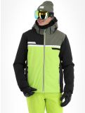 Thumbnail CMP, 33W0747 ski jacket men Acid black, green 