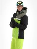 Thumbnail CMP, 33W0747 ski jacket men Acid black, green 