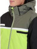 Thumbnail CMP, 33W0747 ski jacket men Acid black, green 