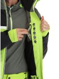 Thumbnail CMP, 33W0747 ski jacket men Acid black, green 