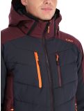 Thumbnail CMP, 33W0837 ski jacket men Anthracite grey, purple 