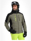 Thumbnail CMP, 33W0837 ski jacket men Kaki black, green 