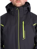 Thumbnail CMP, 33W0897 softshell ski jacket men Anthracite / Acid Yellow grey 