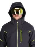 Thumbnail CMP, 33W0897 softshell ski jacket men Anthracite / Acid Yellow grey 