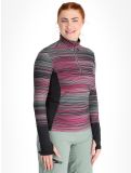 Thumbnail CMP, 34L2096 pullover women Mineral / Festival blue, pink 