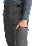 Thumbnail CMP, 34W4387 ski pants men Black Melange grey 