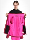 Thumbnail CMP, 39A5006M softshell ski jacket women Anemone Melange / Festival red 